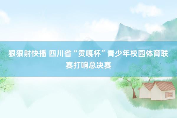 狠狠射快播 四川省“贡嘎杯”青少年校园体育联赛打响总决赛