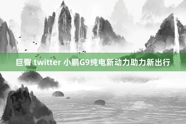 巨臀 twitter 小鹏G9纯电新动力助力新出行