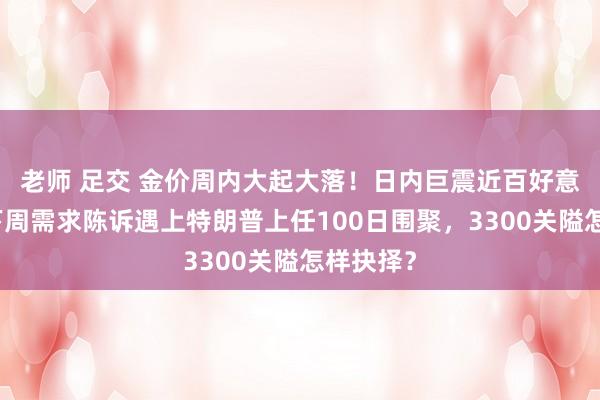 老师 足交 金价周内大起大落！日内巨震近百好意思元，下周需求陈诉遇上特朗普上任100日围聚，3300关隘怎样抉择？